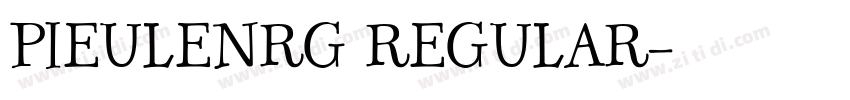 PIEULENRG REGULAR字体转换
